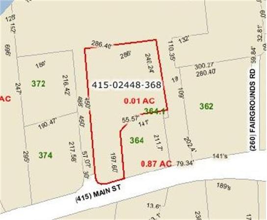 Land for Sale, ListingId:17490149, location: 368 Main St. Sturbridge 01566