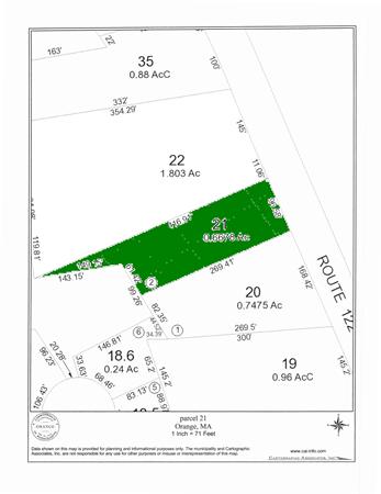 Real Estate for Sale, ListingId:17835937, location: Lot 21 South Main St Orange 01364