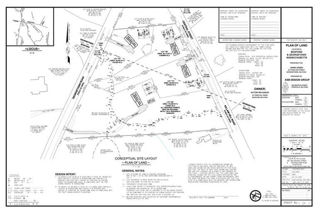 393 Central Street Lot 7B, Georgetown, Massachusetts, MA 01833, ,Land,For Sale,4966097