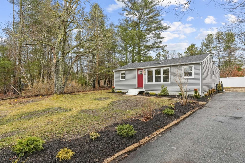 Create your memories here in this Freshly Renovated Intimate 4 bed 1.5 bath home. Located just 5 miles from Cranberry Highway with tons of enjoyment to offer! With only a 2 minute walk from a private Beach, this "turn key" Single level Ranch has tons of new upgrades starting with (ALL PERMITS WERE PULLED, PAID, & APPROVED BY THE TOWN OF WAREHAM) New Vinyl exterior, New Asfault Shingle roof, Windows, Front steps, 8' x 16' Deck in the back yard surrounded by White PVC Fencing for the privacy you desire, (All Maintenance free materials making cleanup a breeze) Walk through the front door right into your new open concept kitchen with quartz counter tops, new appliances, & custom white shaker cabinets with all soft close hardware and living room for making entertaining enjoyable for you and guests. The home has new LVP (Luxury Vinyl Plank) flooring on the main level and basement and many other upgrades To offer peace of mind in your home. All offers due by Monday May 23rd by 4pm