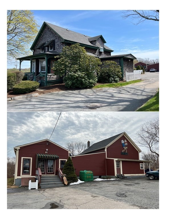 Great opportunity in a mixed use business zone located across from Whaling City Golf Course and close to New Bedford Airport. Easy access to major highways and shopping centers. Front building is a 1571 Sq. Ft., 6 room, 2-3 bedroom house with 1.5 baths. Back building has 2918 Sq. Ft. with 15 parking spaces.