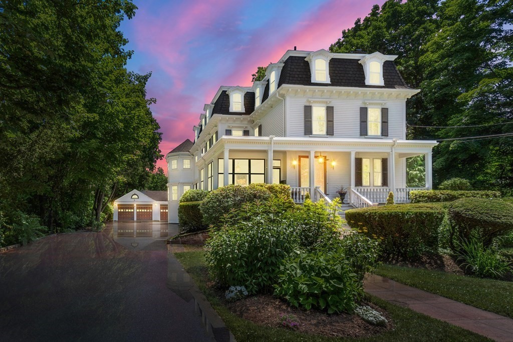 A special property where life can be lived to the fullest.Understated yet elegant historic beauty with great flow and room size located on one of the finest streets just 20 miles north of Boston. Ideally located just a short stroll to vibrant downtown Andover. This 7,000+ sq ft home offers 6 bedrooms and 5 ½ baths. The main floor is ideal for formal entertaining and casual gatherings. The upper level is well suited for home offices and guest quarters while the lower level offers a separate play area or studio and bath.The expanded eat-in kitchen opens to the family room with views of the heated salt-water pool surrounded by an expansive velvety lawn. A luxurious primary suite includes a light filled bedroom, sitting room with gas fireplace and a marble and granite bathroom with soaking tub and separate shower. Handsome period details include Victorian millwork,11-foot ceilings, double door front entry, and a wraparound porch.The HVAC system is young and includes a Viessman furnace.