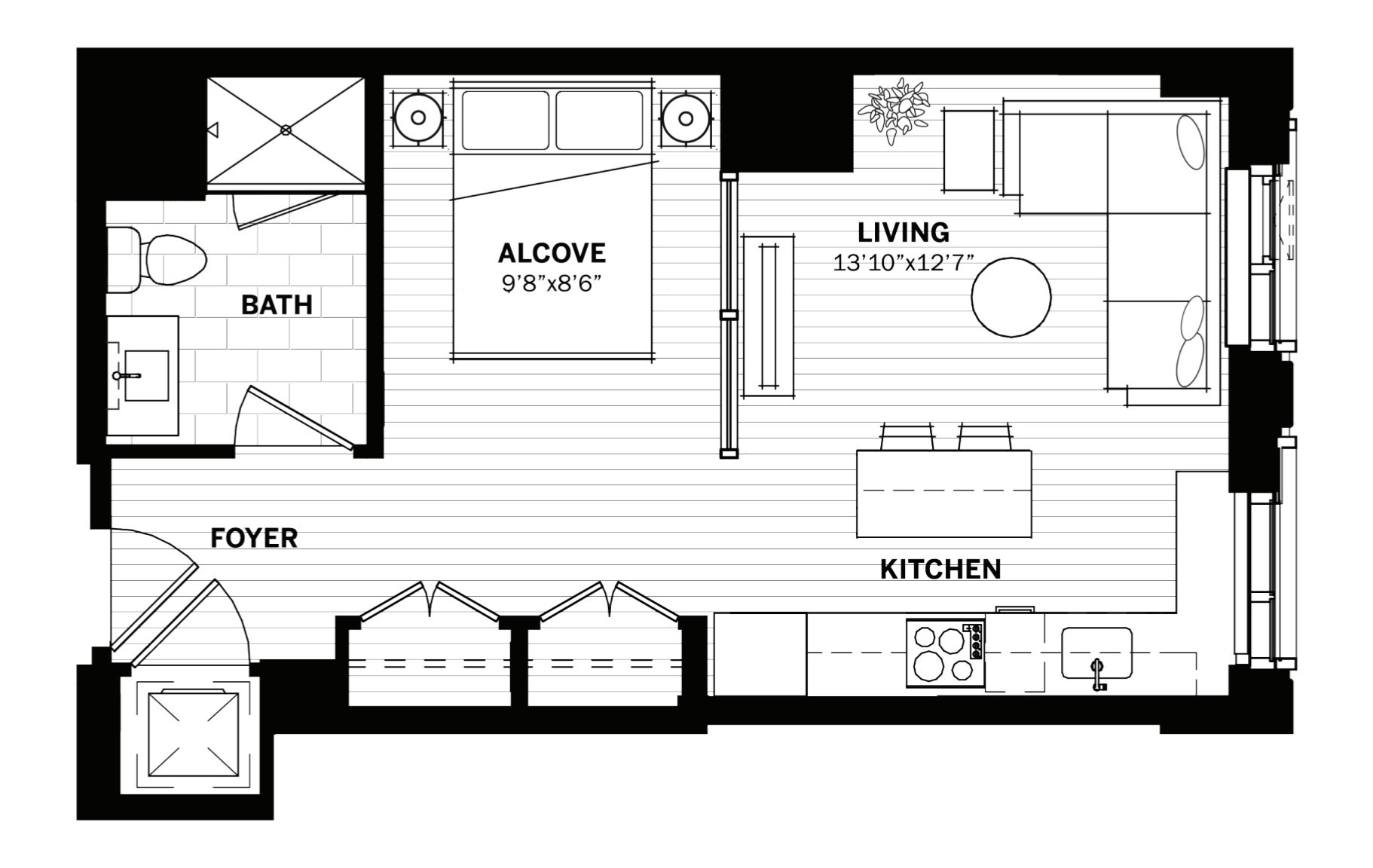 135 Seaport Blvd  Unit 612, Seaport, Boston, MA 02210