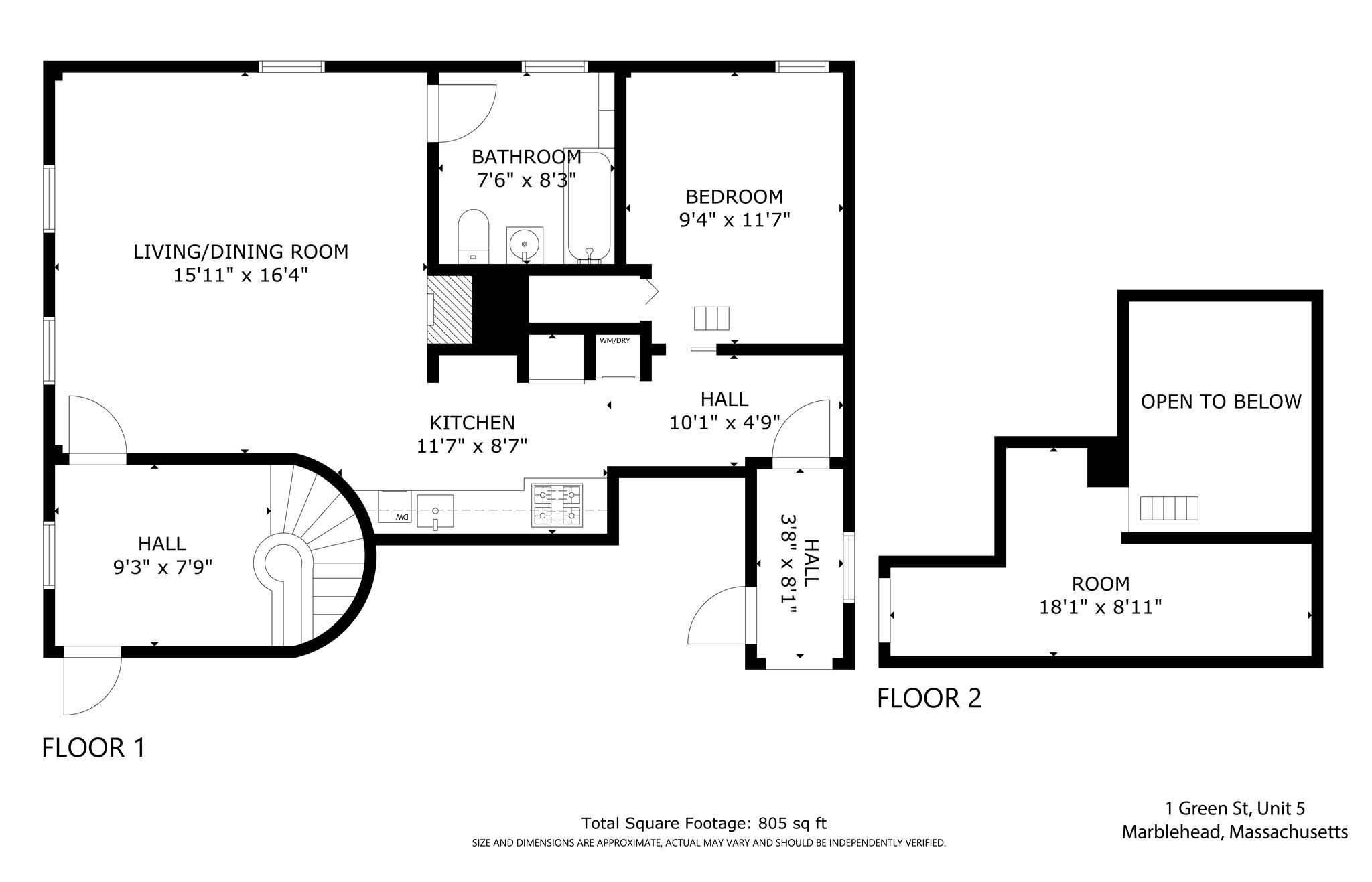 1 Green St  Unit 5, Marblehead, MA 01945