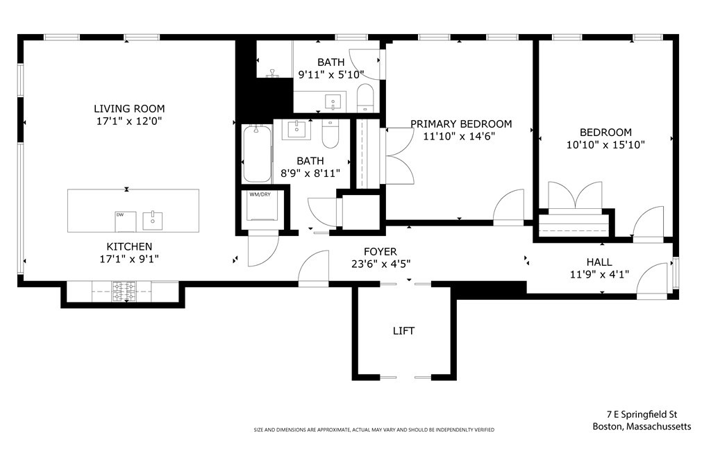 7 E. Springfield  Unit 5B, South End, Boston, MA 02118