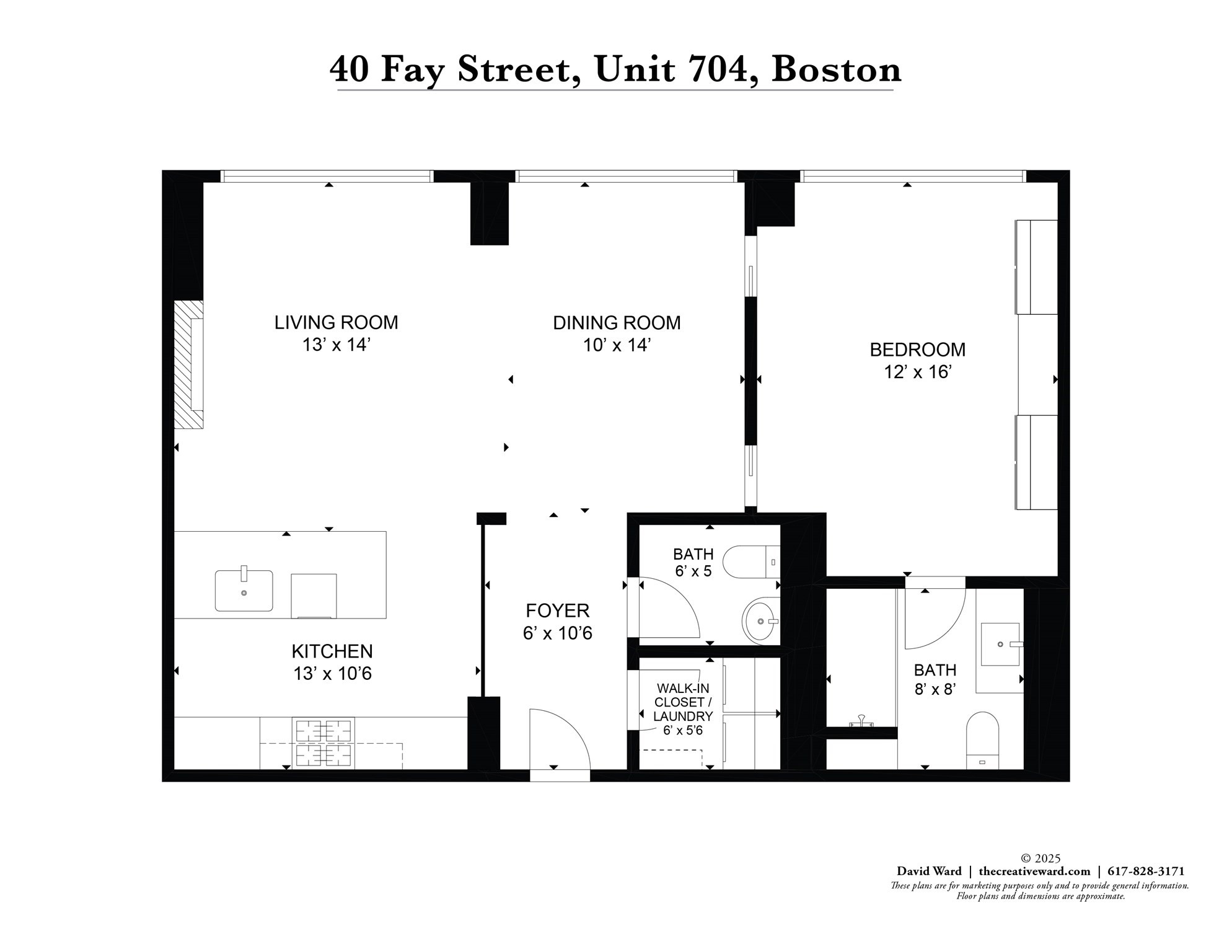 40 Fay St  Unit 704, South End, Boston, MA 02118