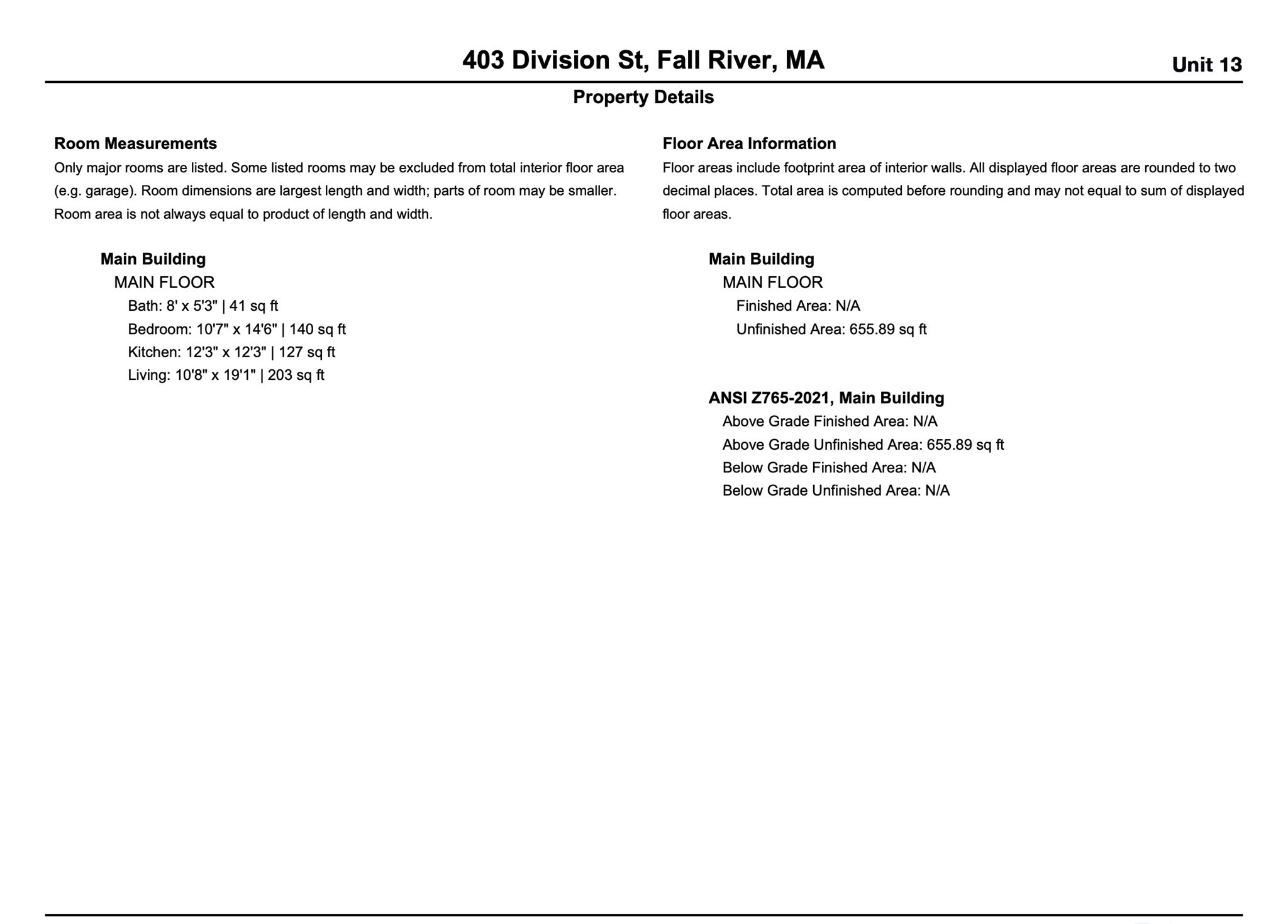 403 Division Street Unit 13, Fall River, MA 02721