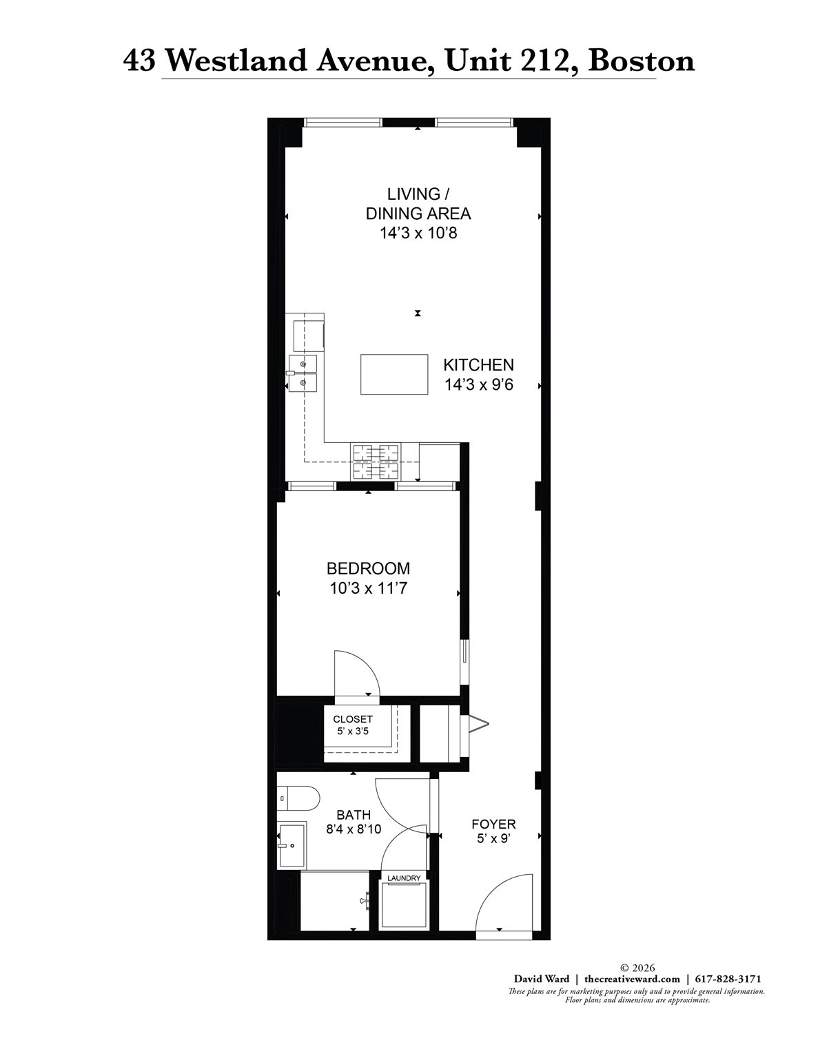 43 Westland Ave Unit 212, Fenway, Boston, MA 02115