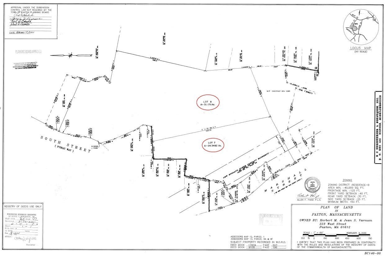 7 Marshall St. & South St, Paxton, MA 01612