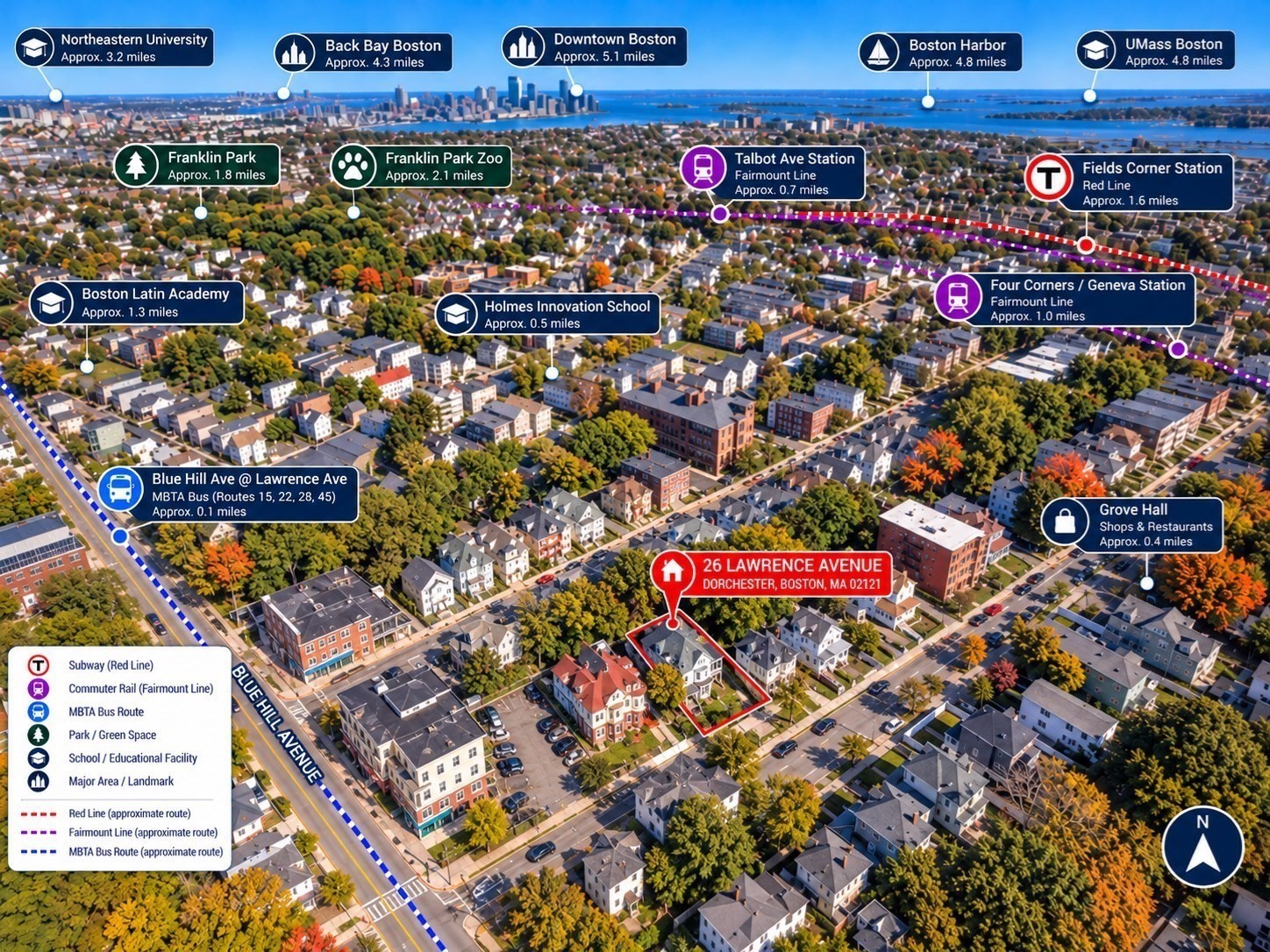26 Lawrence Ave, Dorchester, Boston, MA 02121